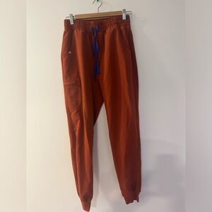 Figs Burnt Orange Scrub Pants. Size S.